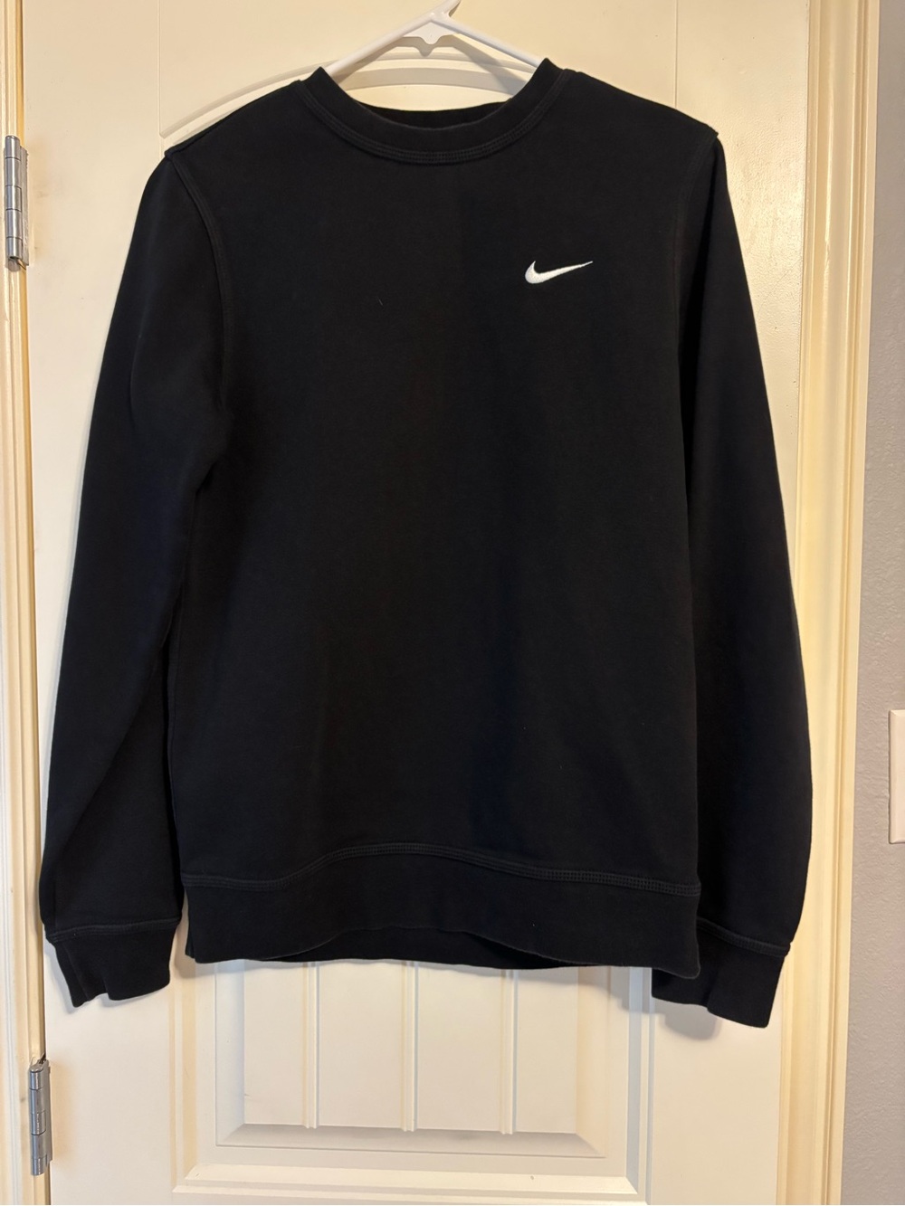Nike Black Crewneck with White Swoosh